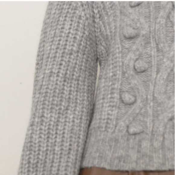 ELEVEN SIX Cable Knit Alpaca Sweater - Picture 2 of 8